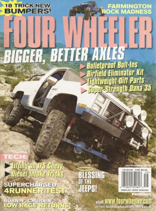 FOUR WHEELER 2004 SEPT - FARMINGTON, BLOWN 4RUNNER TEST